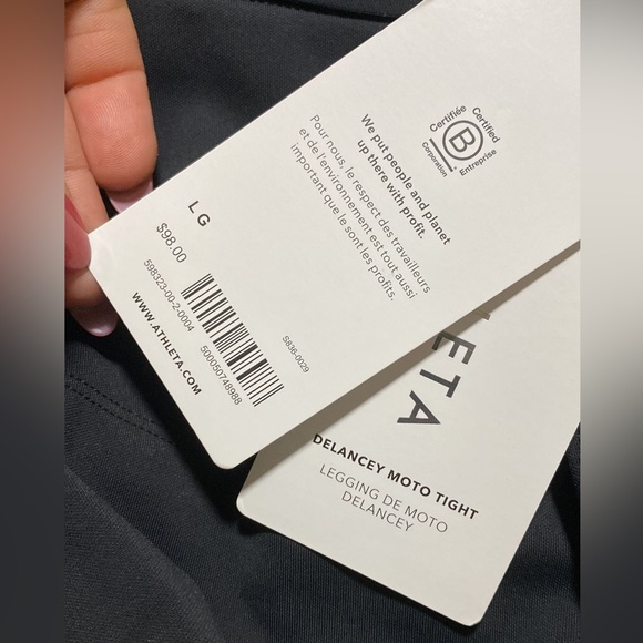 Athleta Delancey Moto Tight // Black - Picture 7 of 16